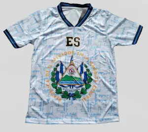 El Salvador Soccer Jersey – White El Salvador Football Shirt, La Selecta Fan Tee, Unisex Match Day Supporter Top