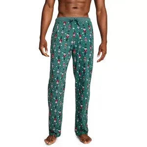 Jockey Menswear Men's Fam Jams Spandex Pant with Pocket, Garment-Dyed Fabric, Matching Jolly Animals Design (Size L)