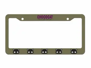 Chococat Cute Cat License Plate Frame Kawaii Car Tag Frame Auto Accessories Gift