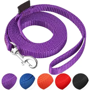 6 FT Cat Leashes, Strong Traditional Style Leash with Easy to Use Collar Hook,Cat Lead Great for Cats (3/8 in x 6 ft(Pack of 1), Purple)