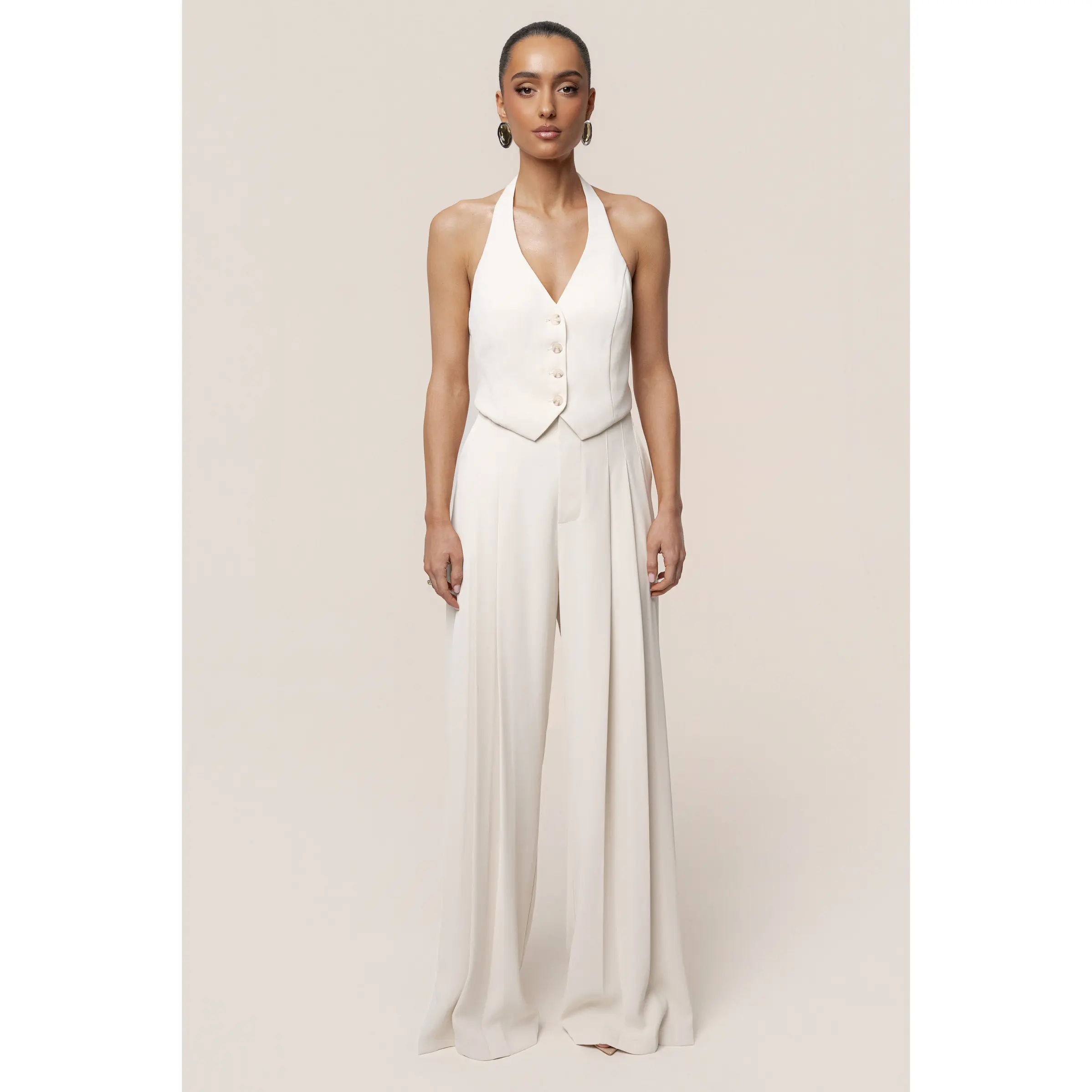Ivory Signature Elegance Trousers Ivory Signature Elegance Trousers