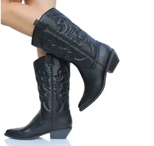Cowgirl Boots Reno Soda Women's Footwear with Platform and Cowboy Design, Comfortable Fit for Walking Shoes