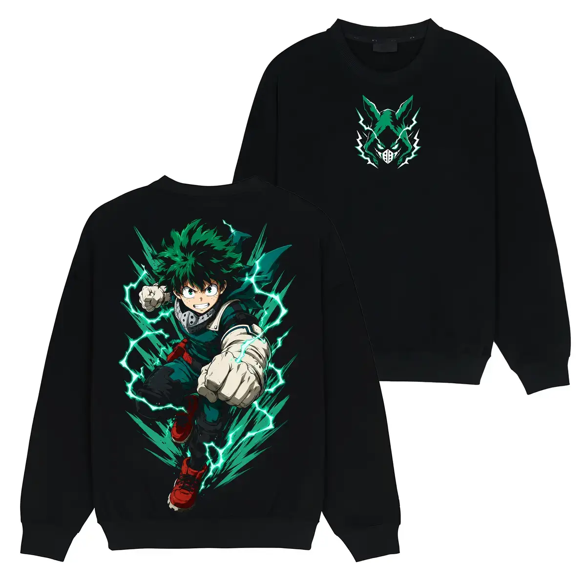 Deku - My Hero Academia #91 Hoodie T-Shirt Sweatshirt, Retro Vintage Unisex Graphic 90s Cotton, Gift For Wibu, Anime Manga Y2K Streetwear Apparel Everyday