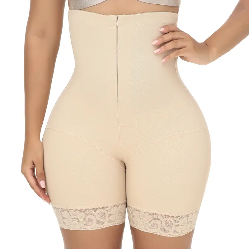 Women's High-Waist Seamless Shaping Underwear Shorts - 100% Nylon Smooth Style Fabric, Butt-Lifting, Tummy Control, Leg-Slimming, Stretchy, Breathable, Lightweight, Compression for Party, Work