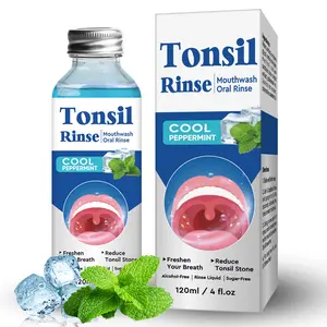 Tonsil Rinse - Maximum Strength Deep Cleansing for Tonsils & Throat, Soothing & Effective Relief, 100% Natural Formula with Menthol & Aloe Vera, 100ml Oral Daily Gentle Mouthwash