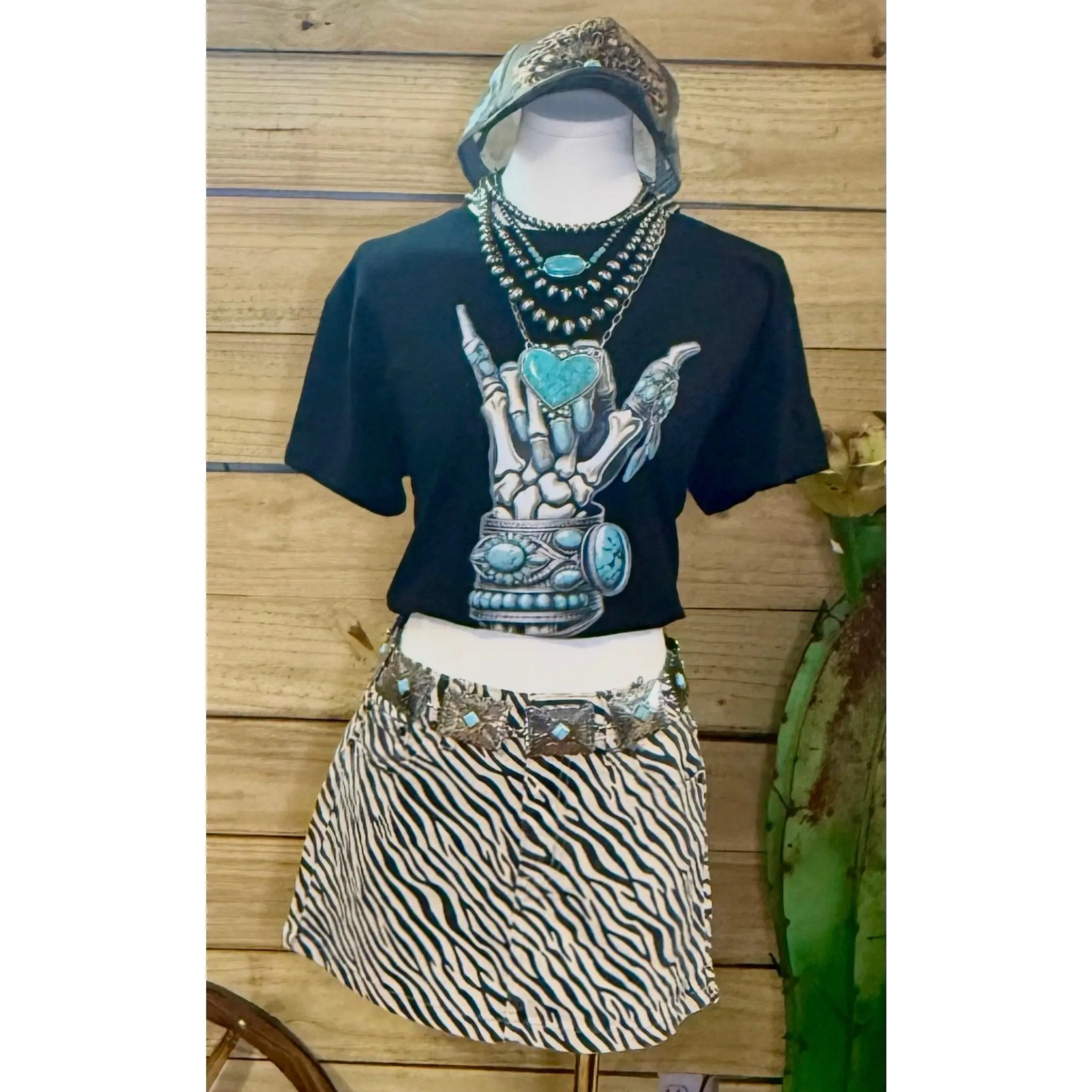 Wild Instinct Zebra Mini Skirt