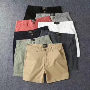 Summer New Shorts Men's Stretch White Casual Shorts Trendy Thin Quarter Workwear Pants