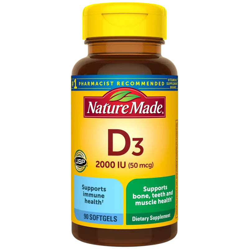 Vitamin D3 2000 IU (50 mcg) Softgels
