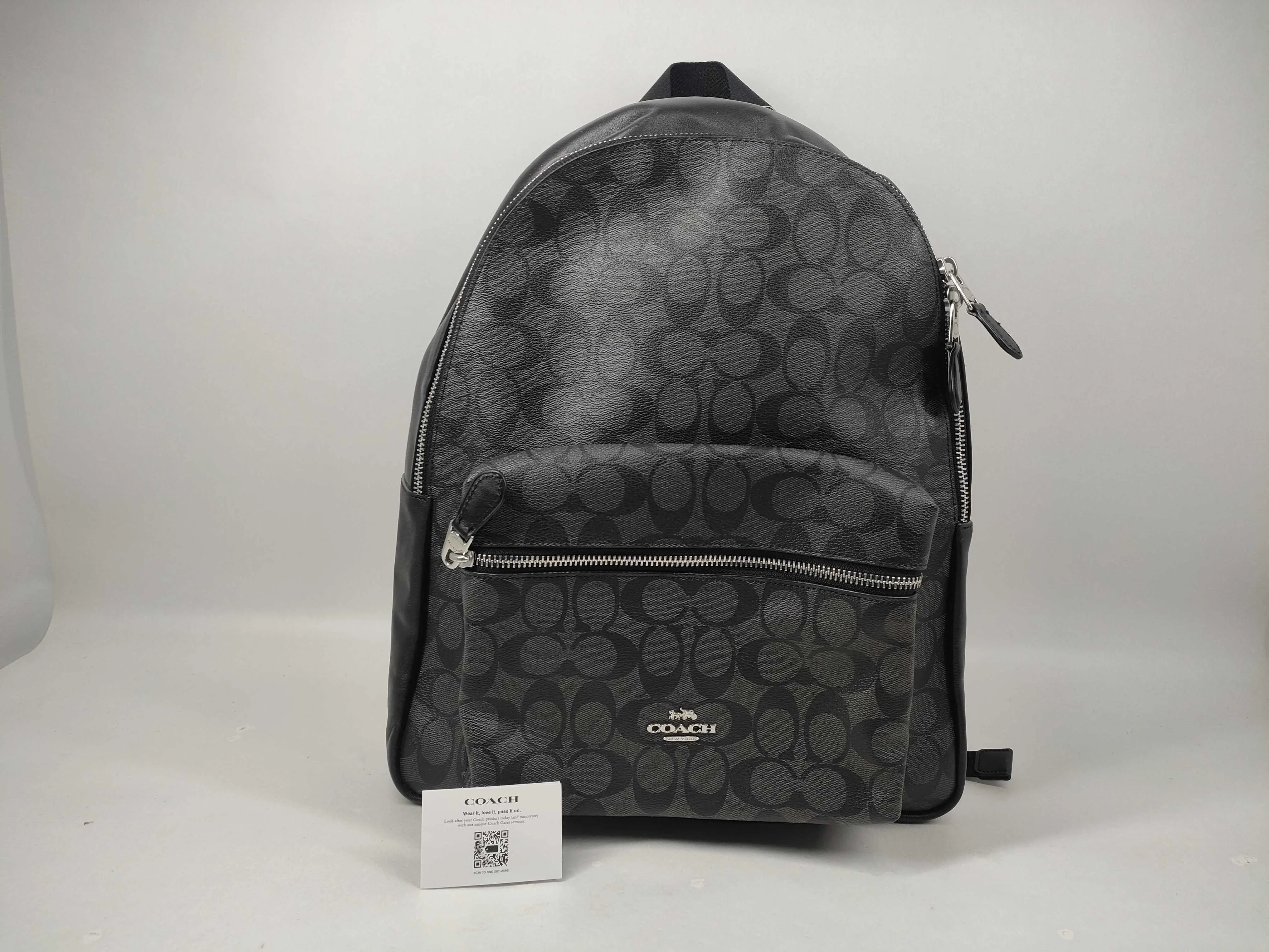 Pre-owned Cotton Mini bags Coach Signature Backpack #10256 pre owned