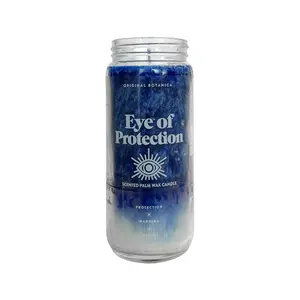 Eye of Protection Intention Scented Cleaning Burning Palm Wax Candle for Spiritual Protection