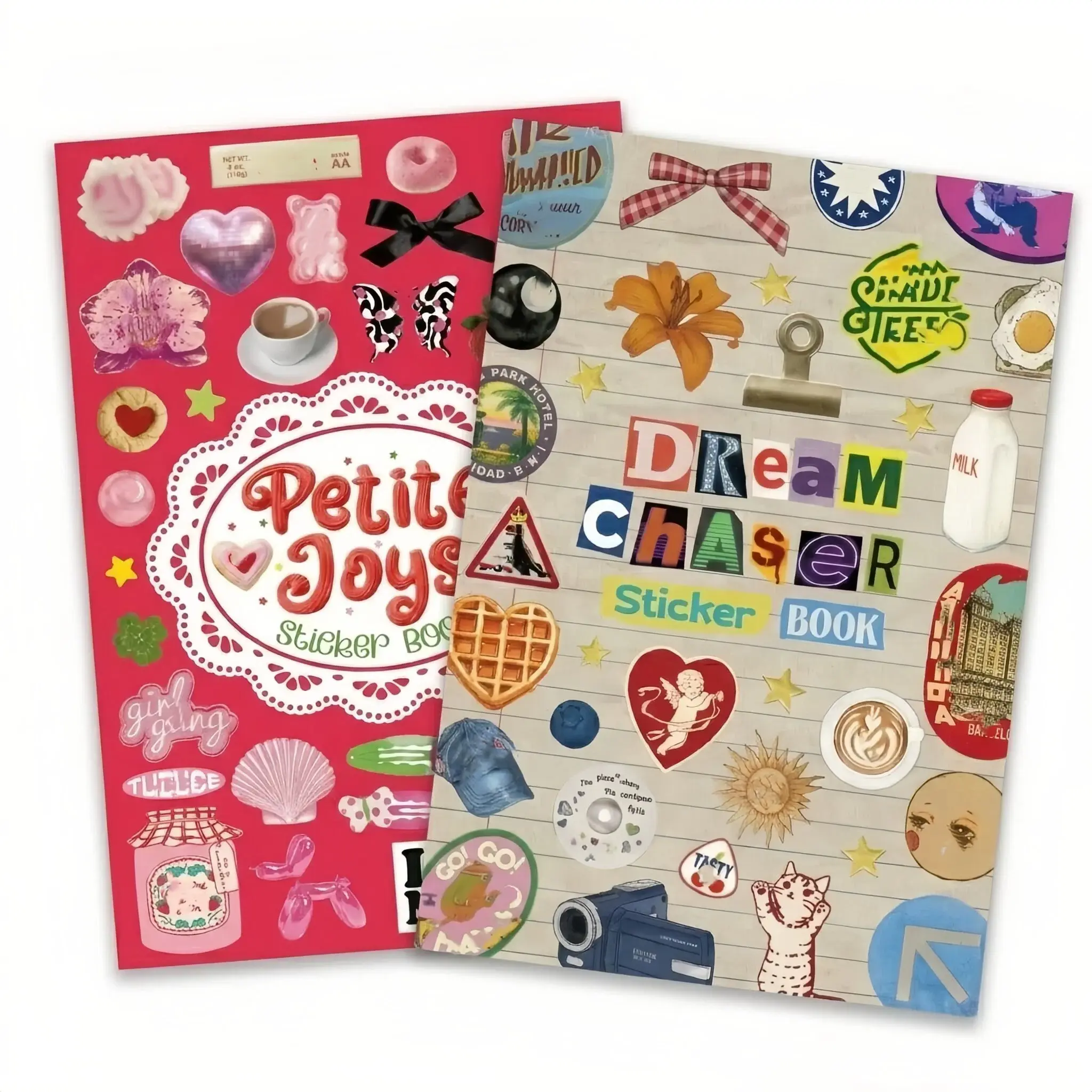 A5 Girlhood Retro Aesthetic Sticker Book (30 Sheets, Single/Bundle) - 550-630+ Pre-cut Glossy Vinyl Decals, Cute Stickers, Teenage Girls Gifts, Scrapbooking Paper Decor, Coquette Accents