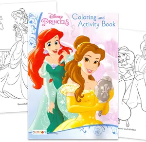 Disney Princess Coloring and Activity Book Set - 32 Cartoon Coloring Pages, Activities, Games, Puzzles, More | Disney Princess Coloring Book for Kids