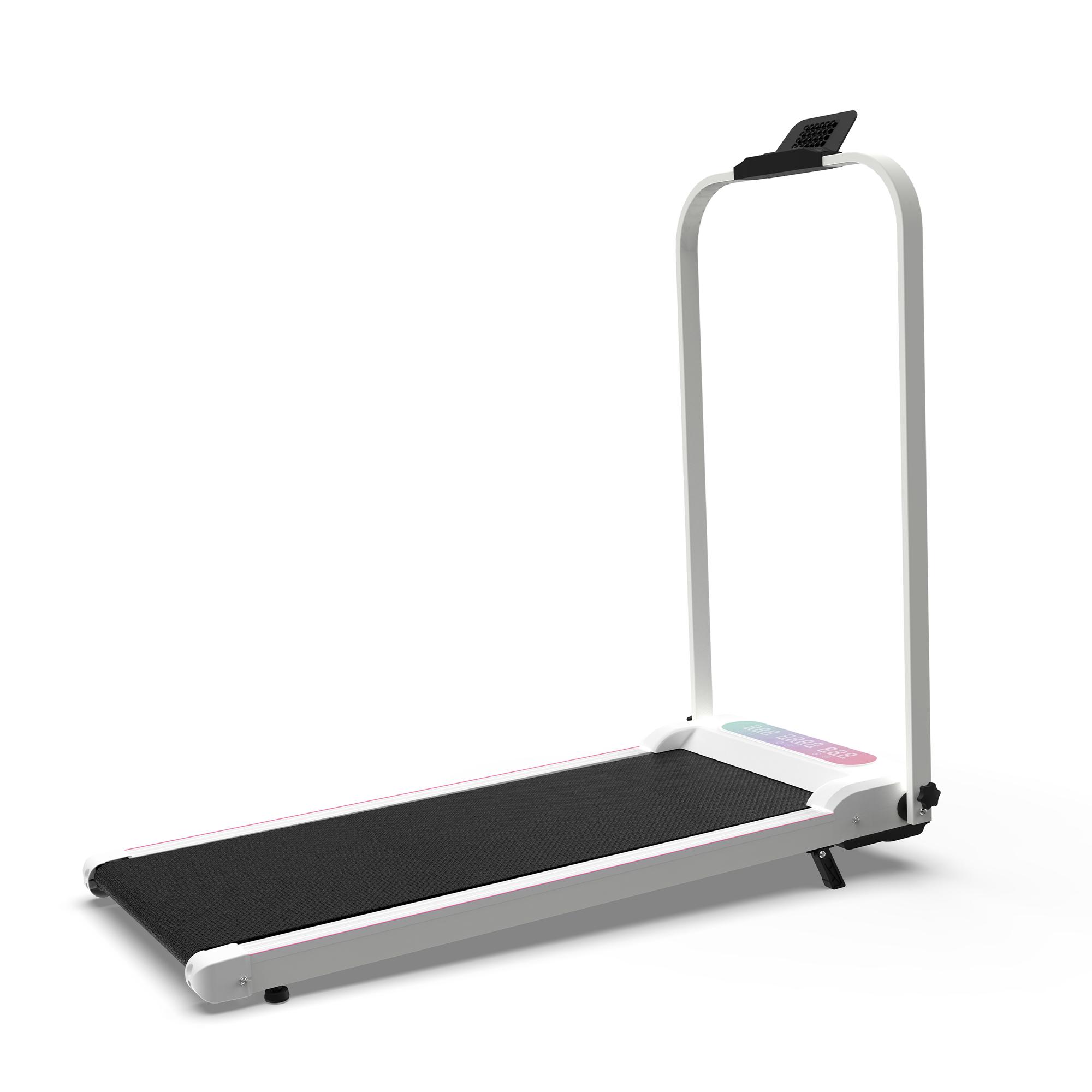 Dufominc 2-in-1 Foldable Incline Treadmill with Handle, Portable Under Desk Walking Pad, Vibration Pad, and Remote Control – Home Workout Gear