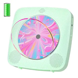 Kegaudio Portable CD Player – Bluetooth Hi-Fi, FM Radio, 1800mAh Rechargeable, Wall & Desktop, White, USB Player with Remote – Perfect Gift for Music Lovers