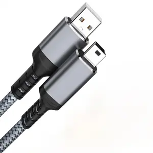 USB-A to Mini USB 2.0 Cable 3FT USB 2.0 to Mini B Male Charger Cord Durable USB Mini to USB Charging Cable Compatible with PS3 Controller, MP3 Player, Camera, Dash Cam, Garmin GPS, Hero 3+