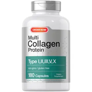 Multi Collagen Protein 2000mg Capsules | Hydrolyzed Collagen Types I, II, III, V & X for Hair, Skin, Nails & Joint Wellness Support