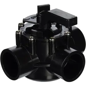 4715 Pool Diverter Valve 3 Way 1-1/2 to 2 Inch Replacement for 4715 NeverLube Diverter Valve 1.5 to 2 Inch Positive Seal 3 Port