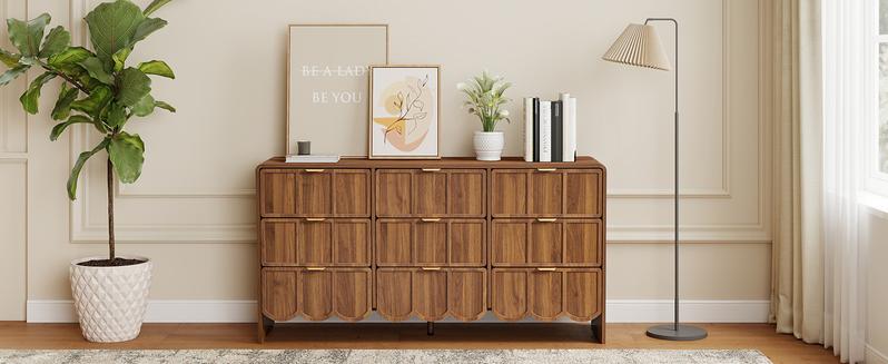 Giratree 3 5 9 Drawer Dresser for Bedroom, Modern Closet Chest of Drawers with Wave Fluted Drawer, Wood Storage Small Dresser Organizer for Nursery Bedroom Living Room Hallway Closet Giratree 3 5 9 Drawer Dresser for Bedroom, Modern Closet Chest of Drawers with Wave Fluted Drawer, Wood Storage Small Dresser Organizer for Nursery Bedroom Living Room Hallway Closet