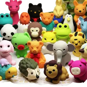 35PCS Animal Erasers Desk Pets for Kids, Mini Puzzle Pencil Erasers Bulk, Classroom Prizes Treasure Box Toys, Easter Egg Fillers, Goodie Bag Stuffers, Party Favors, School Rewards