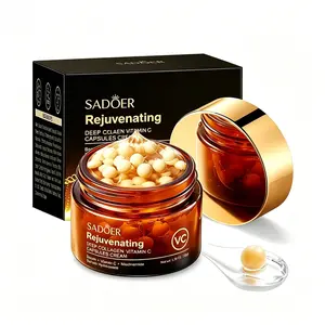 Deep Collagen Vitamin C Capsule Cream, 50 g — Contains collagen, vitamin C, niacinamide, and sodium hyaluronate for long-lasting hydration; reduces wrinkles and dullness. Capsule face cream.