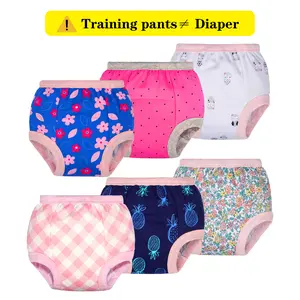 BIG ELEPHANT 6-Pack Toddler Training Pants – Soft, Reusable Underwear for Boys and Girls Learning to Potty