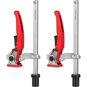 3/4 Inch Quick Ratchet Bench Dog Hole Hold Down Clamp, 2 Pack for MFT Table Workbench Woodworking
