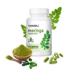 Moringa Capsules - Moringa Leaf 30:1 Extract, 200 capsules, 3 months supply, Moringa oil, super food supplement, suitable for both men and women