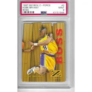 1997 Skybox Z-Force Boss #3 Kobe Bryant PSA 9 Mint Los Angeles Lakers