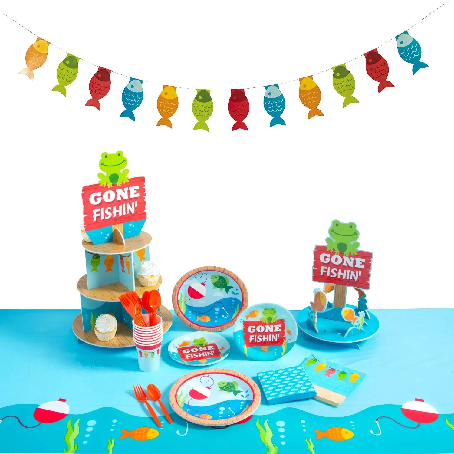 Little Fisherman Deluxe Tableware Kit for 8 Guests