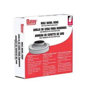 Oatey 223732 0.25 x 2.25 in. Heavy Duty Wax Bowl Ring with Sleeve Brass Bolts & Nuts
