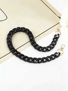 1pcs Solid Color Resin Bag Chain, Fashionable Bag Strap for Women's Handbag, Fashion Bag Accessories for Daily Use