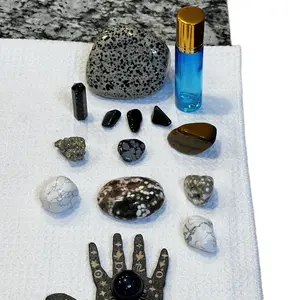 It’s Magical Black Crystal Collection with DoTerra handmade fragrance roller - Health Wealth Decoration Gift