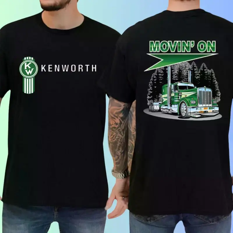 Kenworth Movin’ On T-Shirt – Trucker Graphic Tee, Classic Semi Truck Apparel, Driver Unisex Top, Over-the-Road Highway Hauler Shirt, Gift for Truck Fans