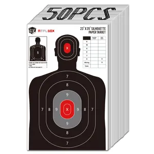 ATFLBOX Silhouette Paper Target For The Range, 23X35 inch Target Paper For  Indoor and Outdoor Use