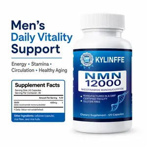 Kylinffe NMN 12000 NAD+ Precursor Capsules for Men’s Daily Vitality Support