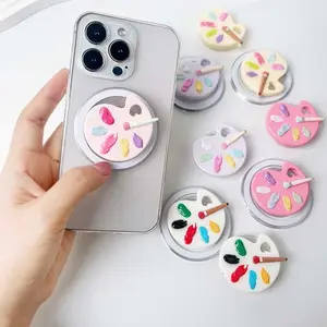 Phone Stand Magnetic or Adhesive Style Watercolor drawing board Socket Grip Suitable for Cell Phone Socket Bracket
