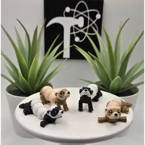 Ferret | 3D Printed | Articulated Flexi Wiggle | Adhd Sensory Aid | Fidget Toy | Keychain Option | Cute Mini Animal