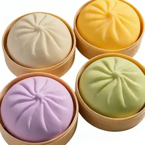 Adorable Emoji Big Dumpling Squishy Squeeze Toy Ultra Soft TPR Stress Relief Fidget Toy for Children Durable Safe Material Perfect Holiday Gift for Easter & Valentine’s Day