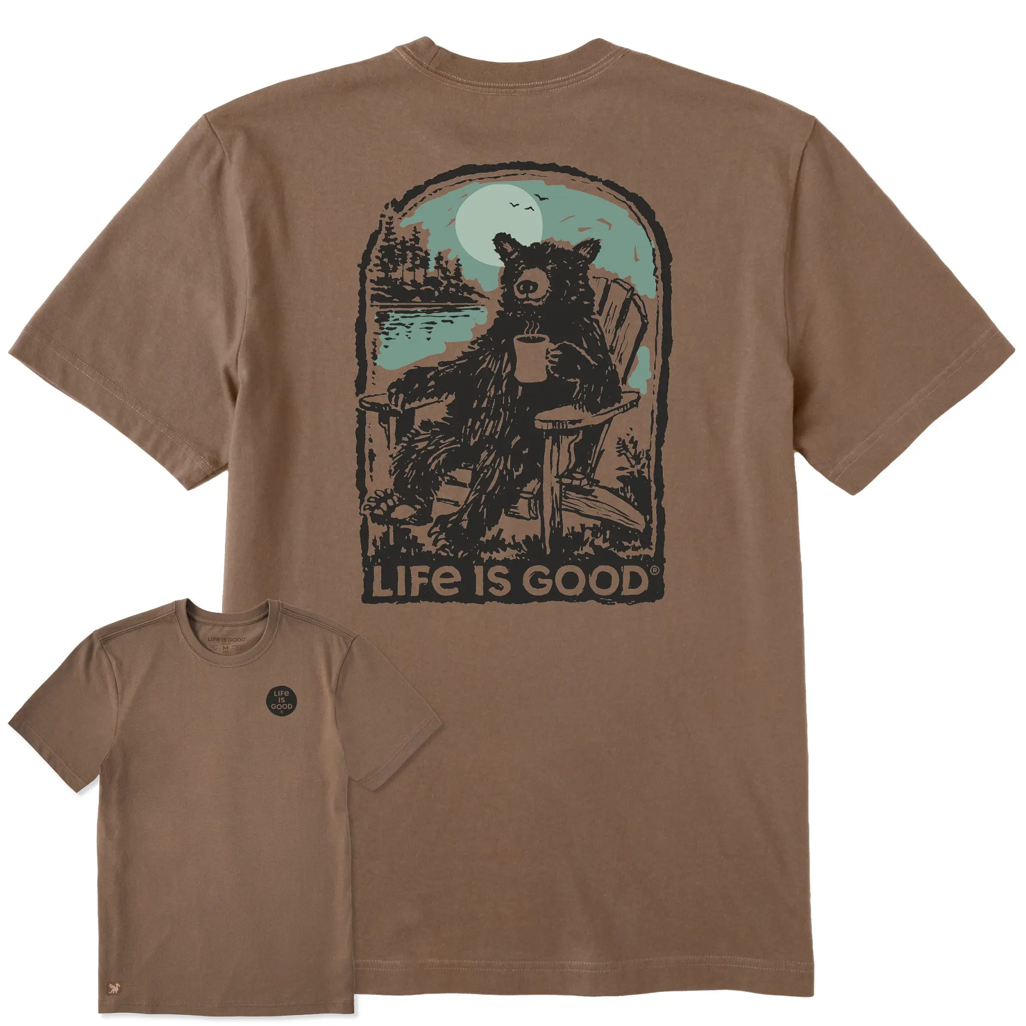Men's Adirondack Bear Short Sleeve Crusher Tee