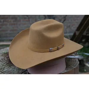 LR: Chesnut Camel Felt 4x (Pre-Shaped Cattleman Crown)