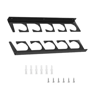 6-Rod Fishing Rod Holder Wall Ceiling Storage Rack for Garage, Cabin, Basement