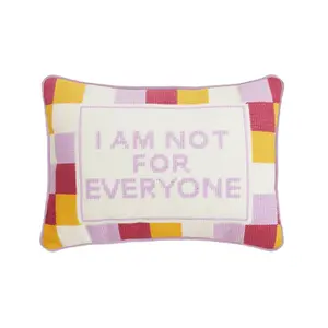 Not For Everyone Embroidered Pillow