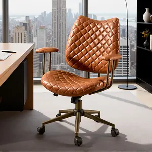 【Christmas Gifts】Office Computer Desk Chair, Ergonomic Rolling Work Chairs with Wheels and Adjustable Armrest, Comfortable Lumbar Support, Comfy Flip-up Arms for Home, Bedroom, Study