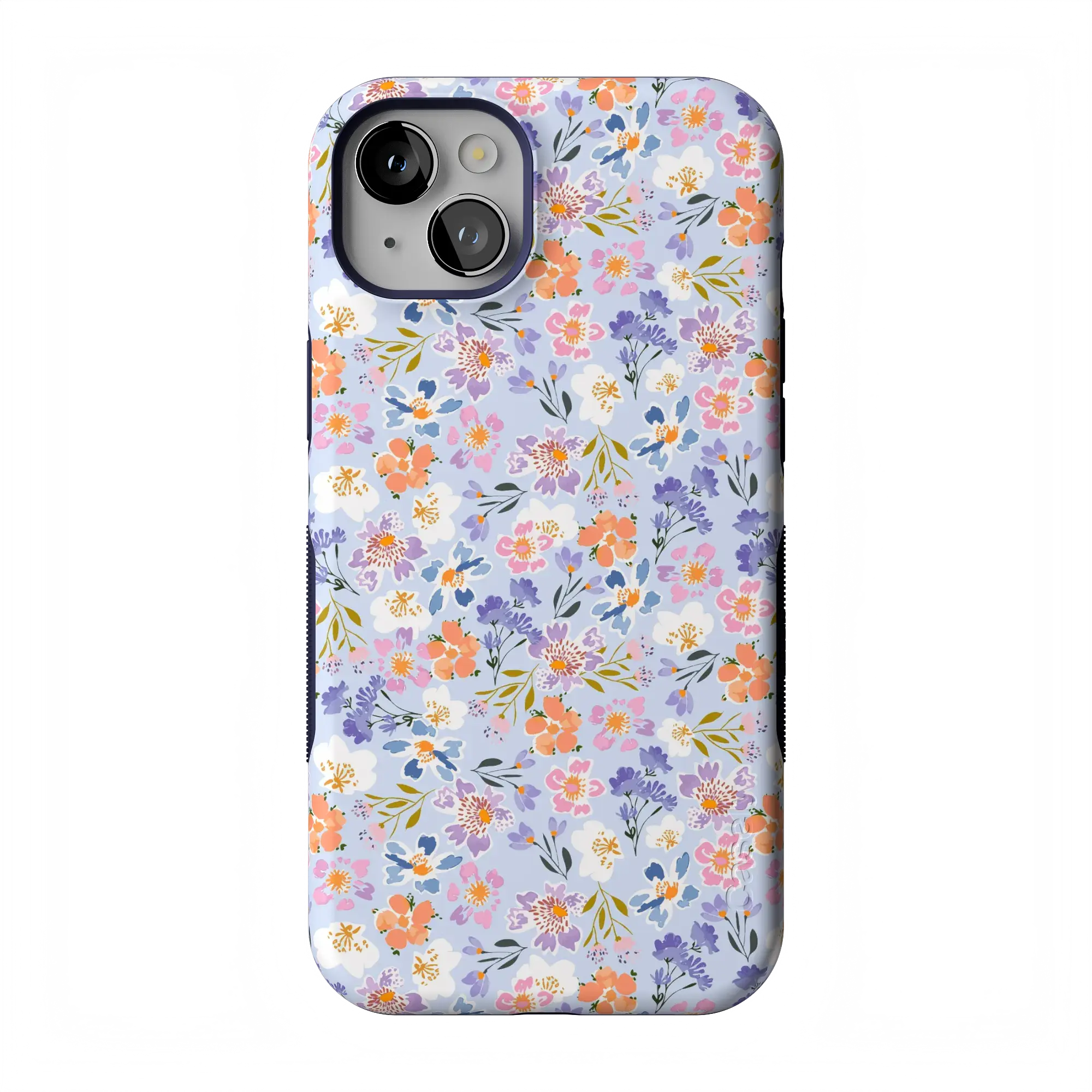 Casely iPhone 14 Plus Case | Poppy Meadows | Pastel Floral | Bold Protective Design | Compatible with MagSafe