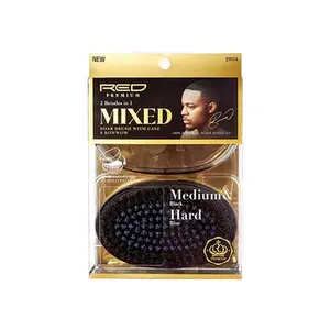 RED by KISS Mixed Boar Palm Brush with Case Medium & Hard Bristles