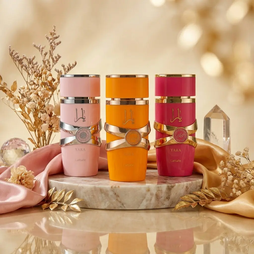 Lattafa Yara Vanilla Concentrated Perfume Oil Set | Yara EDP 3.4FL.OZ | Yara Candy EDP 3.4FL.OZ | Yara Tous EDP 3.4FL.OZ