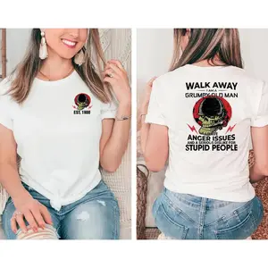 [Generation Studio] Personalized Year 1965-1980 I Am Grumpy Old Man Generation X T-Shirt, Gen X Walk Away Shirt, Generation X Shirt, Full Colors, Full Sizes, For Men, For Women