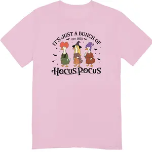 It's Just A Bunch Funny Goose Dark T-shirt Hocus Gift for Women Funny Goose Halloween Shirt Silly Goose Hocus Shirt Top Womenswear Soft Cotton Breathable Fit