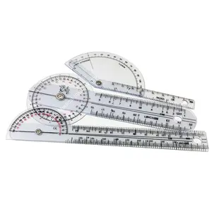 Pocket 3 count Goniometer Set: Finger Goniometer, 6" Goniometer, 180  6" Goniometer EGM-430