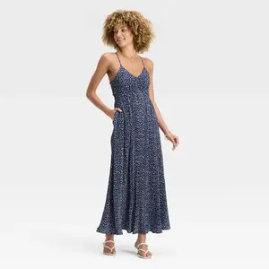 Women's Pleated Maxi Dress - A New Day